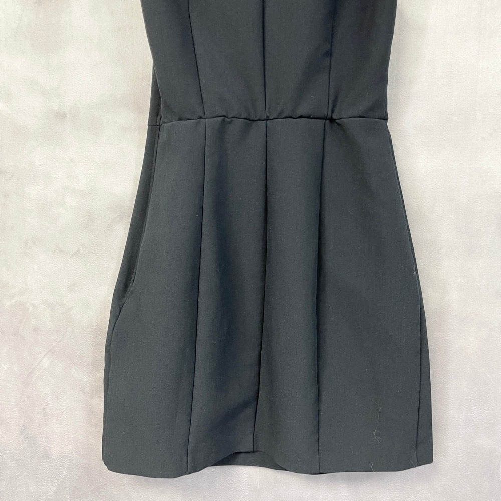 Abercrombie Fitch Blazer Dress Women XS Navy Sleeveless Stretch Preppy Parisian - Picture 6 of 13